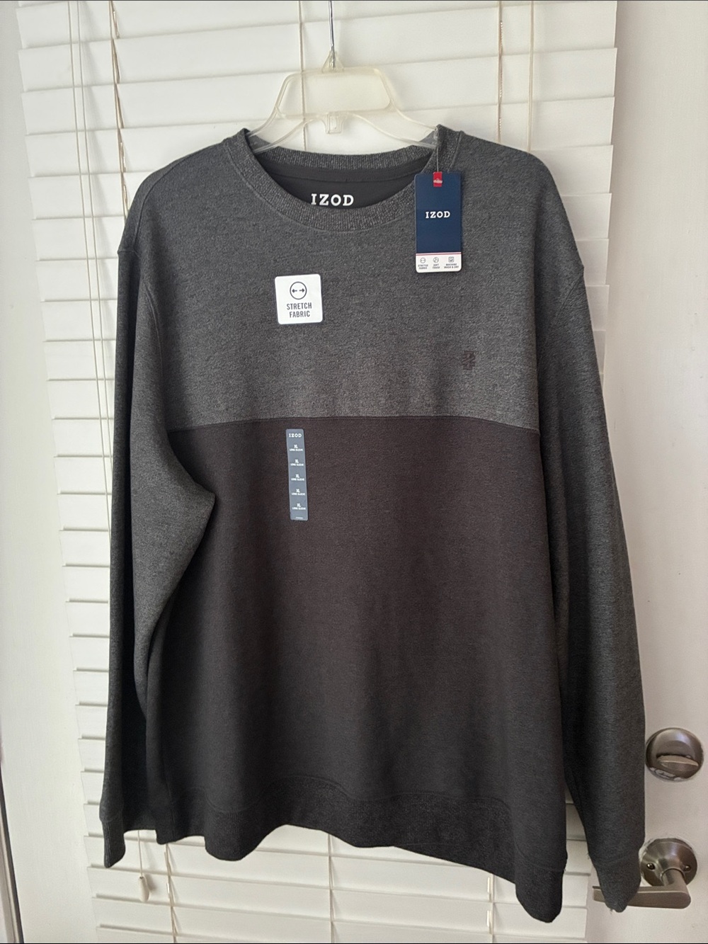 Izod Advantage Performance Stretch Sweatshirt Long Sleeves Men’s SZ XL NWT